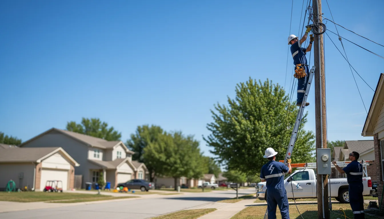 Residential electrician providing installation services in Glenhaven, CA